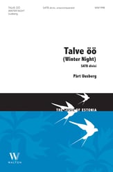 Talve oo SATB choral sheet music cover